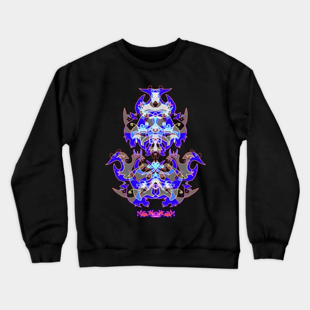 MetaRagz color19 psychedelic Crewneck Sweatshirt by MetaRagz